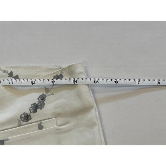 Tark 1 Paris Stretch White, Gray Floral Pants, Size M - Picture 10 of 14